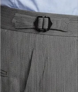 Détails d'une couture artisan Pantalon saint-frusquin